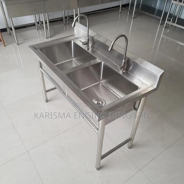 Stainless Steel Kitchen/Industrial Double Sink