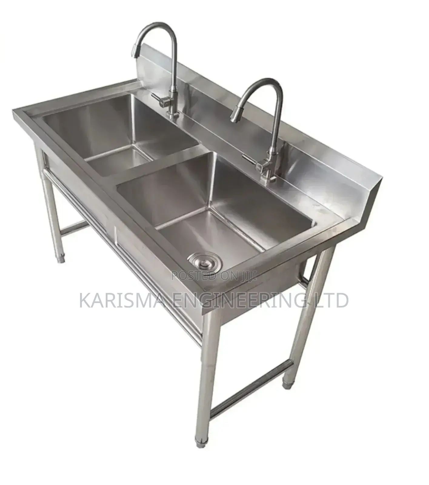 Stainless Steel Kitchen/Industrial Double Sink