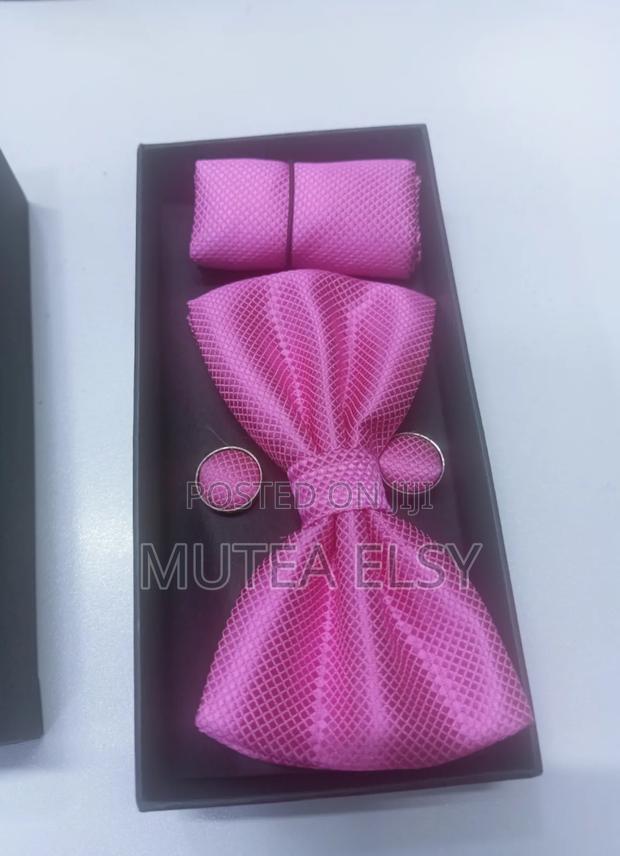 Baby Pink Light Pink Normal Bowtie Sets - thumbnail 2