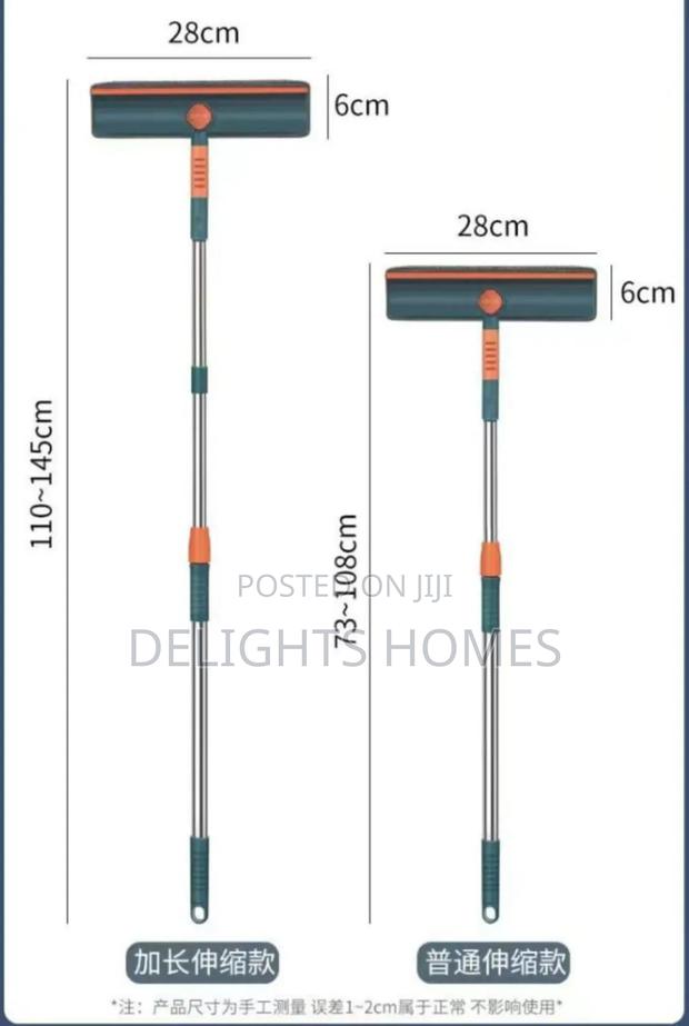 *2 in 1 Telescopic Window Cleaner/Wall Mop -Car - thumbnail 2