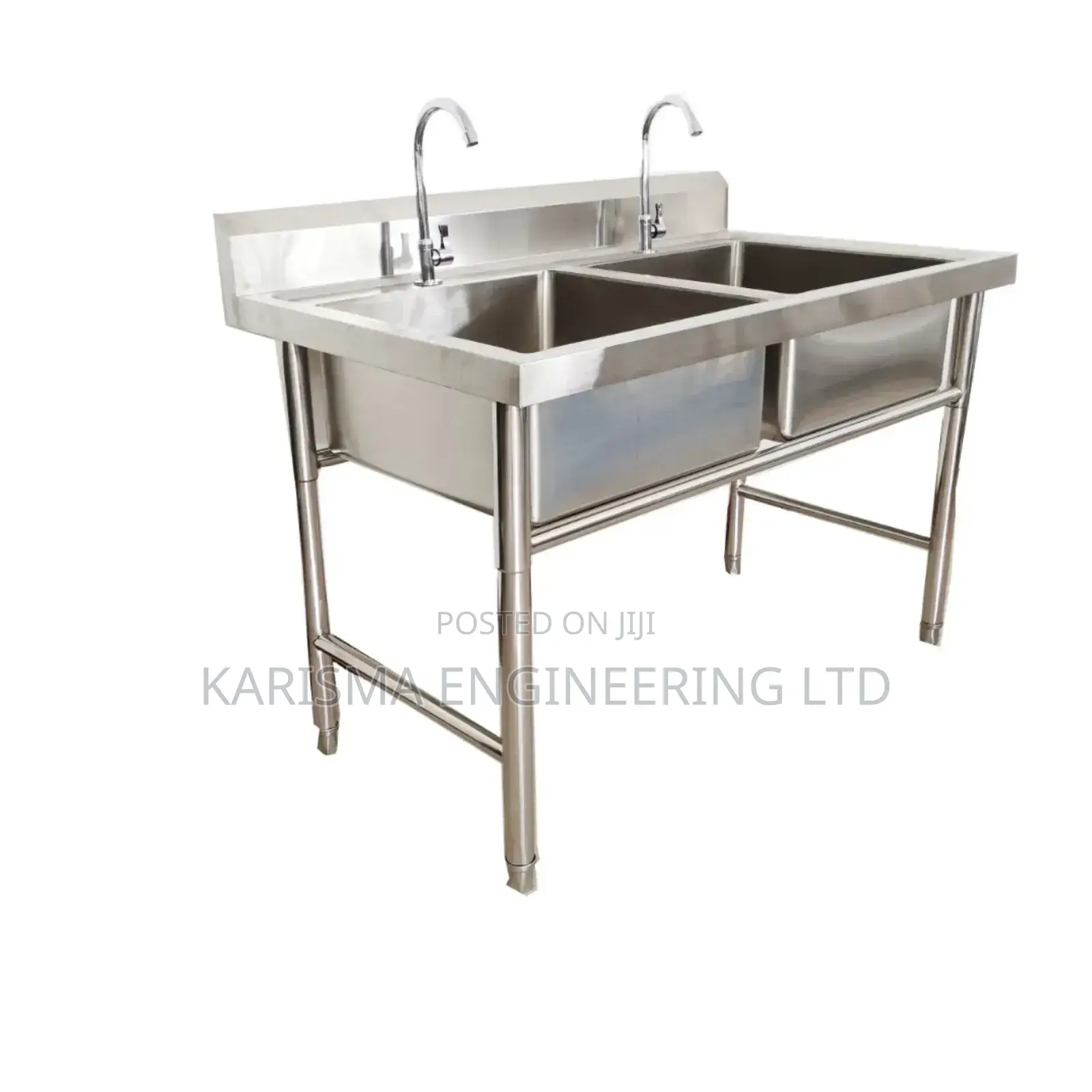Fabricated Stainless Steel Double Sinks