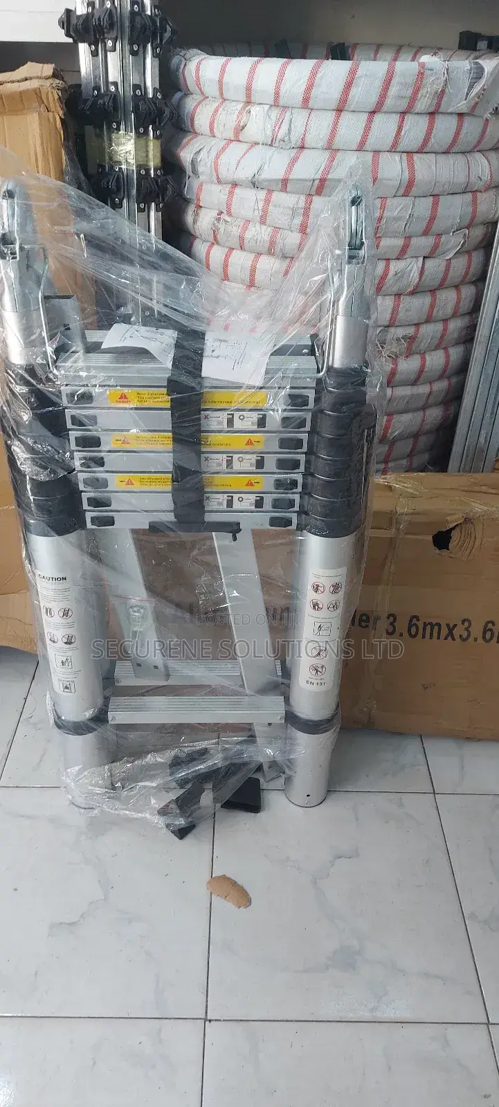 3.6m X 3.6m Telescopic Ladder.