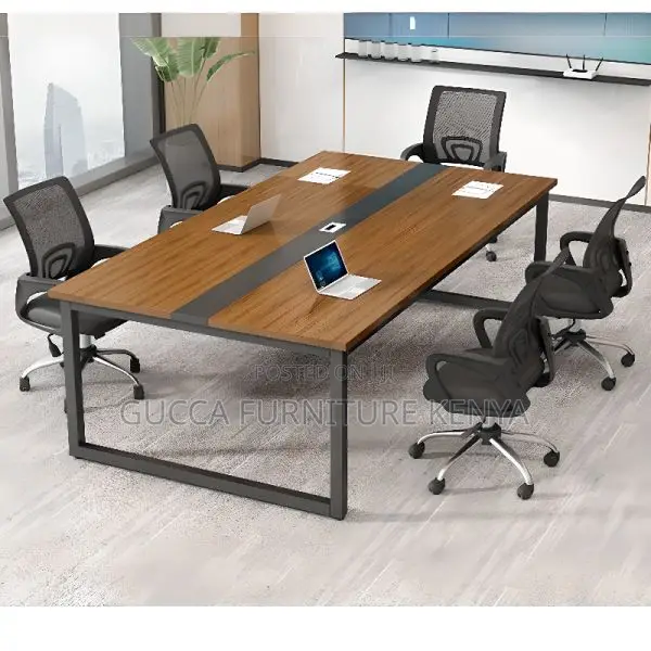 Office Tables:2400mm Engineered Wood Modern Conference Table
