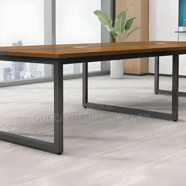 Office Tables:2400mm Engineered Wood Modern Conference Table
