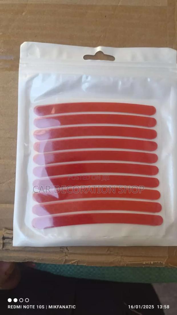 Red Reflective Tire Stickers