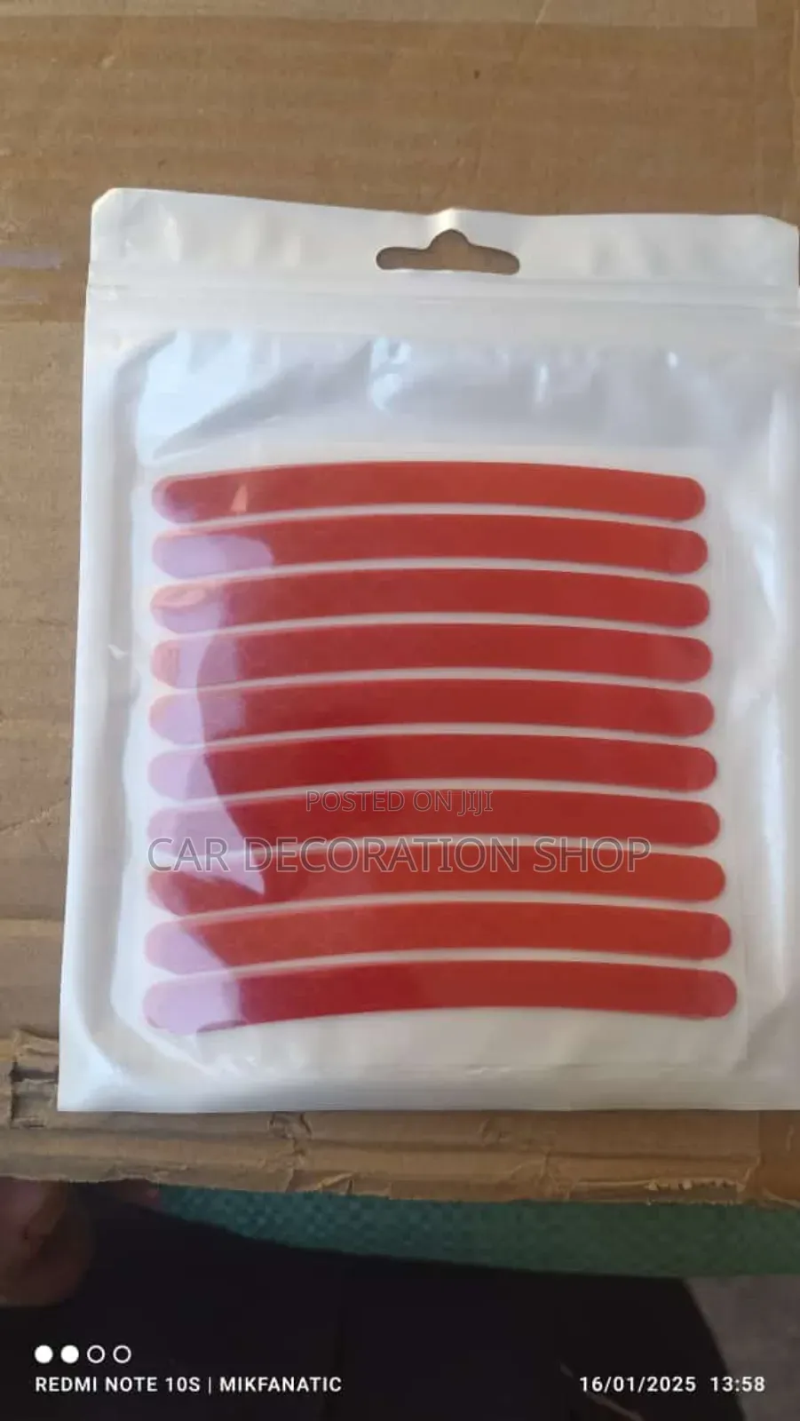 Red Reflective Tire Stickers