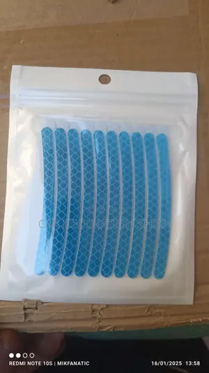 Blue Reflective Tire Stickers
