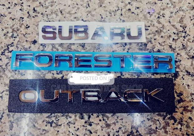 SUBARU,FORESTER, OUTBACK Letter Badge