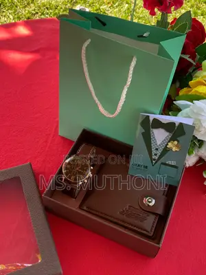 Gents Valentines Gift Set (Watch,Wallet,Card,Bag)