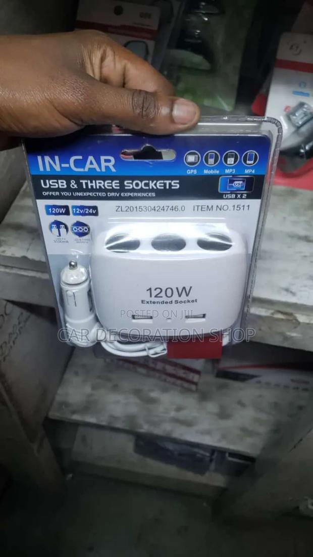 Brand New White Cigarette Lighter Socket - main view