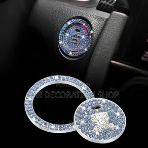 2pcs Glittery Subaru Branded Keyless Button Cover