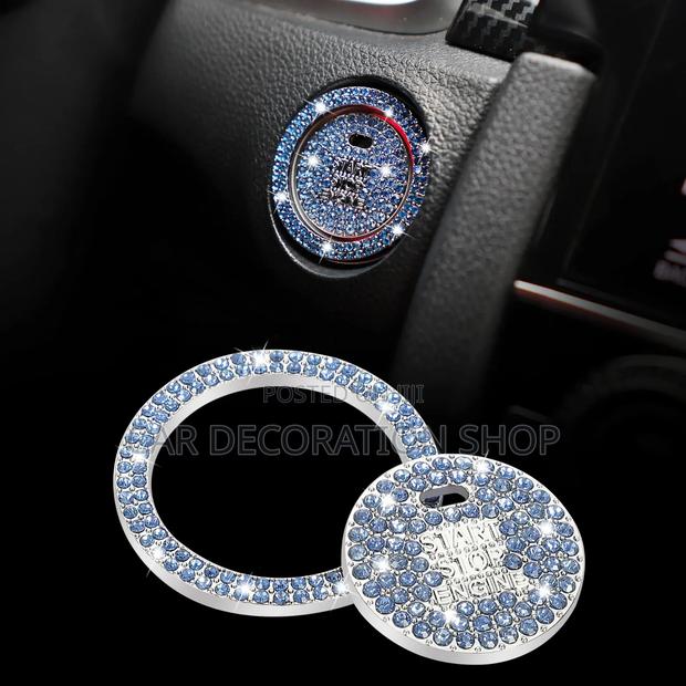 2pcs Glittery Subaru Branded Keyless Button Cover - thumbnail 2