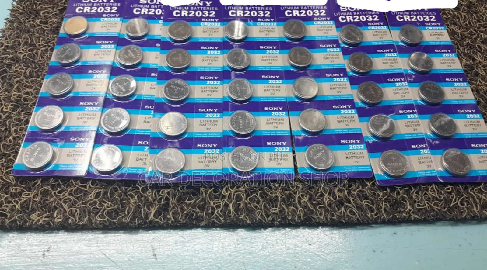 CR2032 5pc Pack Car Remote Key Batteries