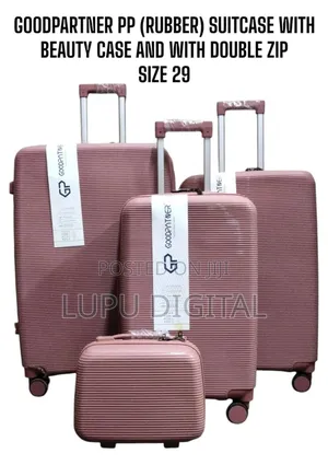 Good Partner Pp(Rubber) Suitcases With Beauty Case