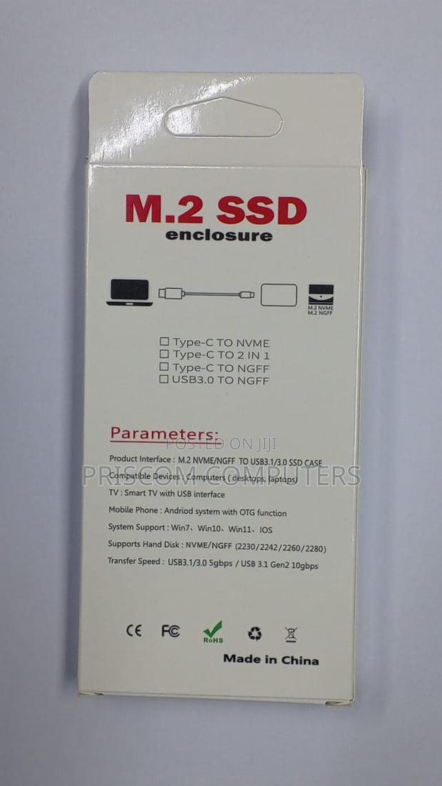 M.2 Portable SSD Enclosure -Type C - thumbnail 2
