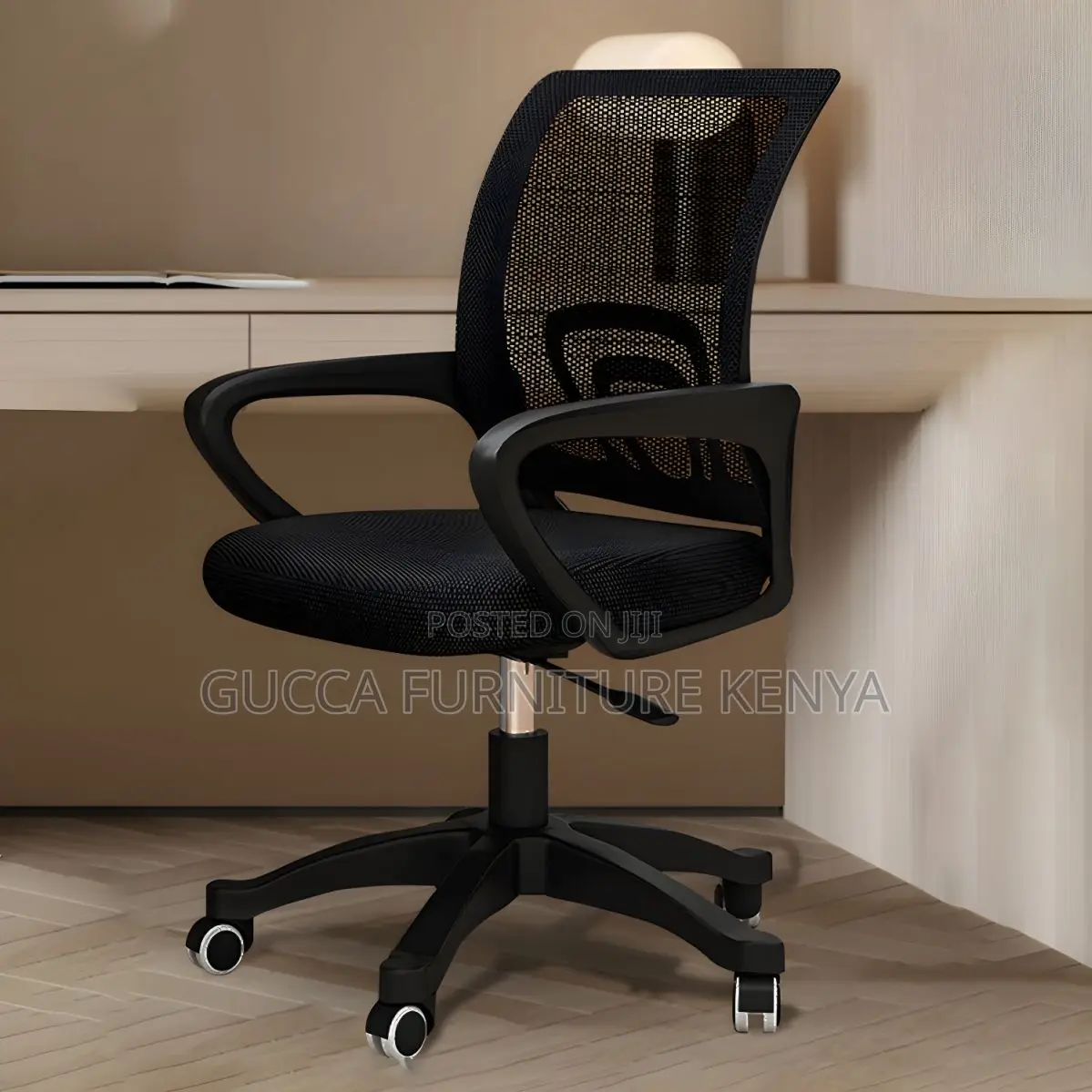 Office Chairs:Modern Black Clerical Mesh Swivel Office Chair