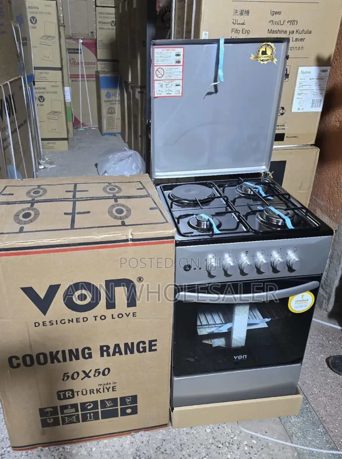 New Arrivals 50×60 Von 3+1 Standing Cooker C. -6