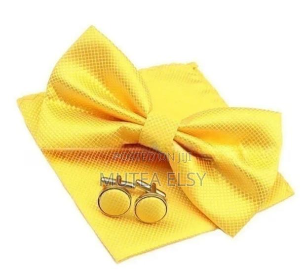 Mustard Lemon Yellow Normal Bowties - thumbnail 2