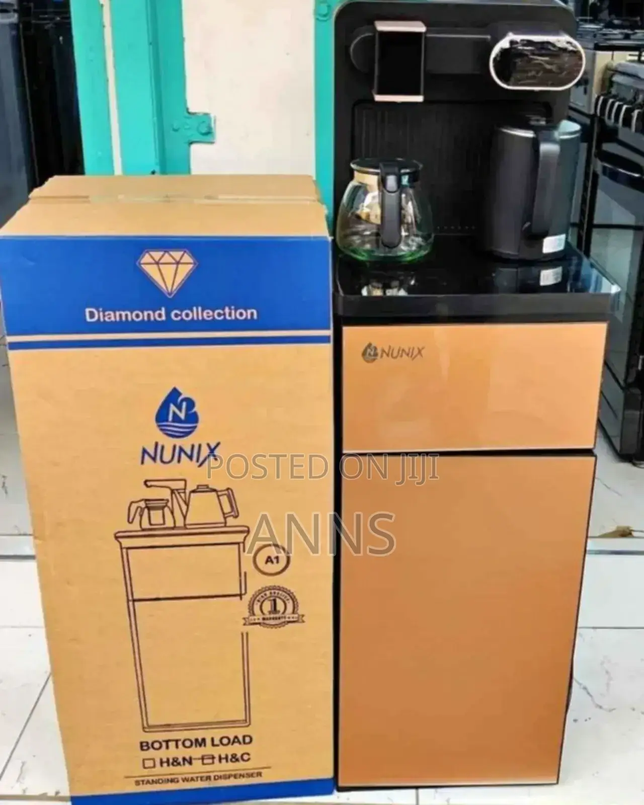 Nunix Bottomload Dispenser With Coffee Maker and Remote