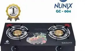 Nunix 2 Burner Glass Table Cooker T-6