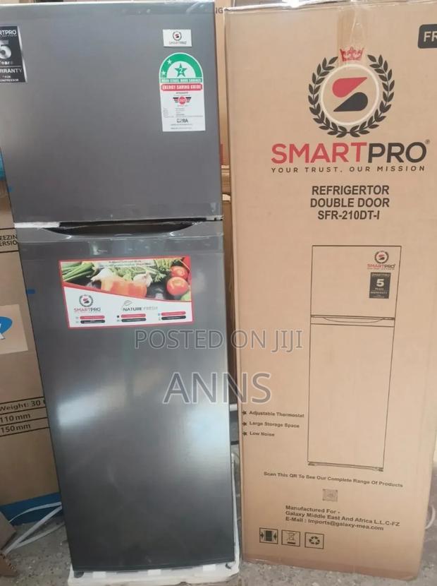 Smart Pro 170 Litres ~ Grey Double Door Fridge. - Energy Sav