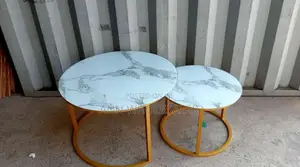 White Marble Table-Marble Coffee Table (Glass Effect)