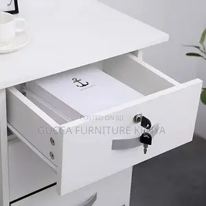 Office Tables:1.2 Meters White Wooden Study Computer Desk