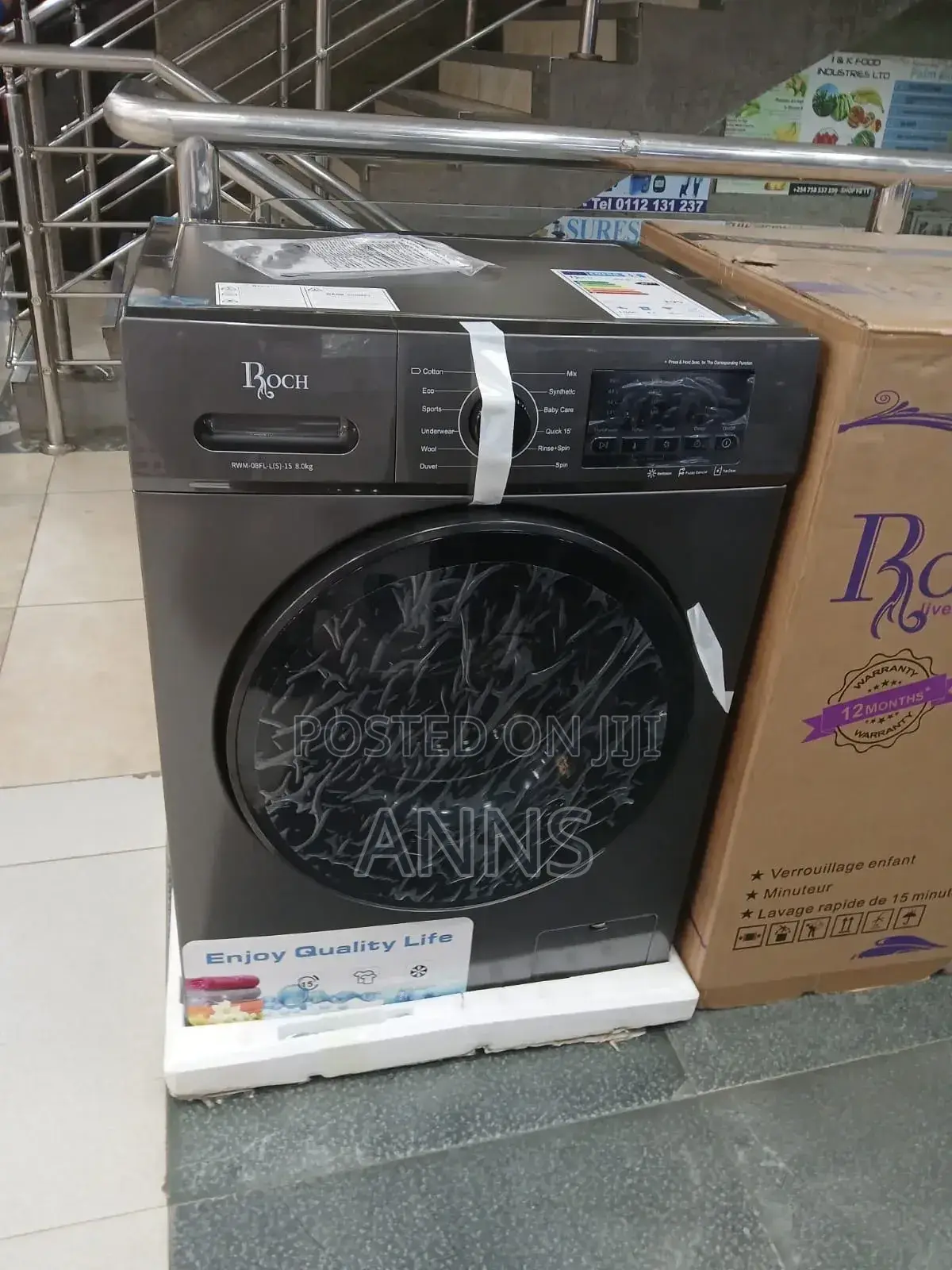 Roch 8kg Wash and Spin Front Load Washing Machine