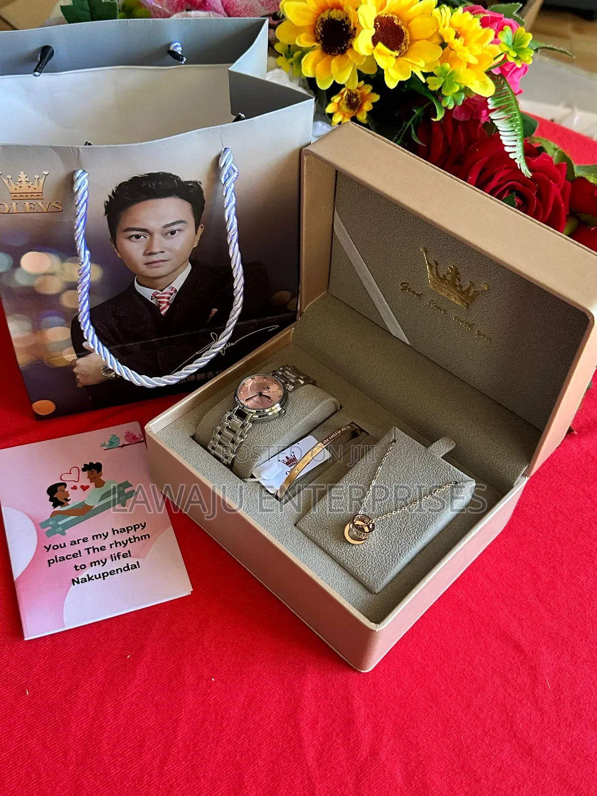 Valentine Men's Watch Gift Set