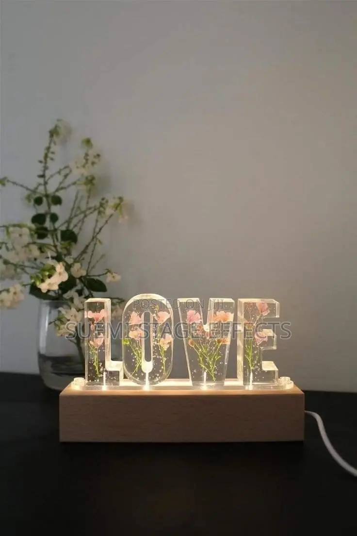 Custom Resin LED Love Bar - Light Up Your Romance!