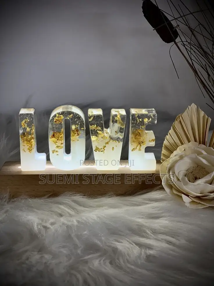 Custom Resin LED Love Bar - Light Up Your Romance!