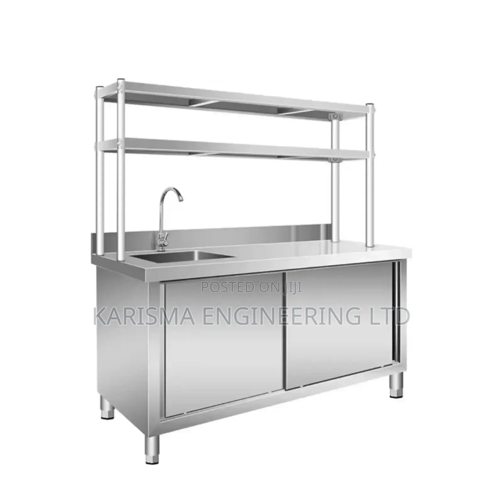 Customized Sink Cabinet With Upper Shelf