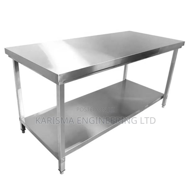 Stainless Steel Kitchen Preparation Table - main view