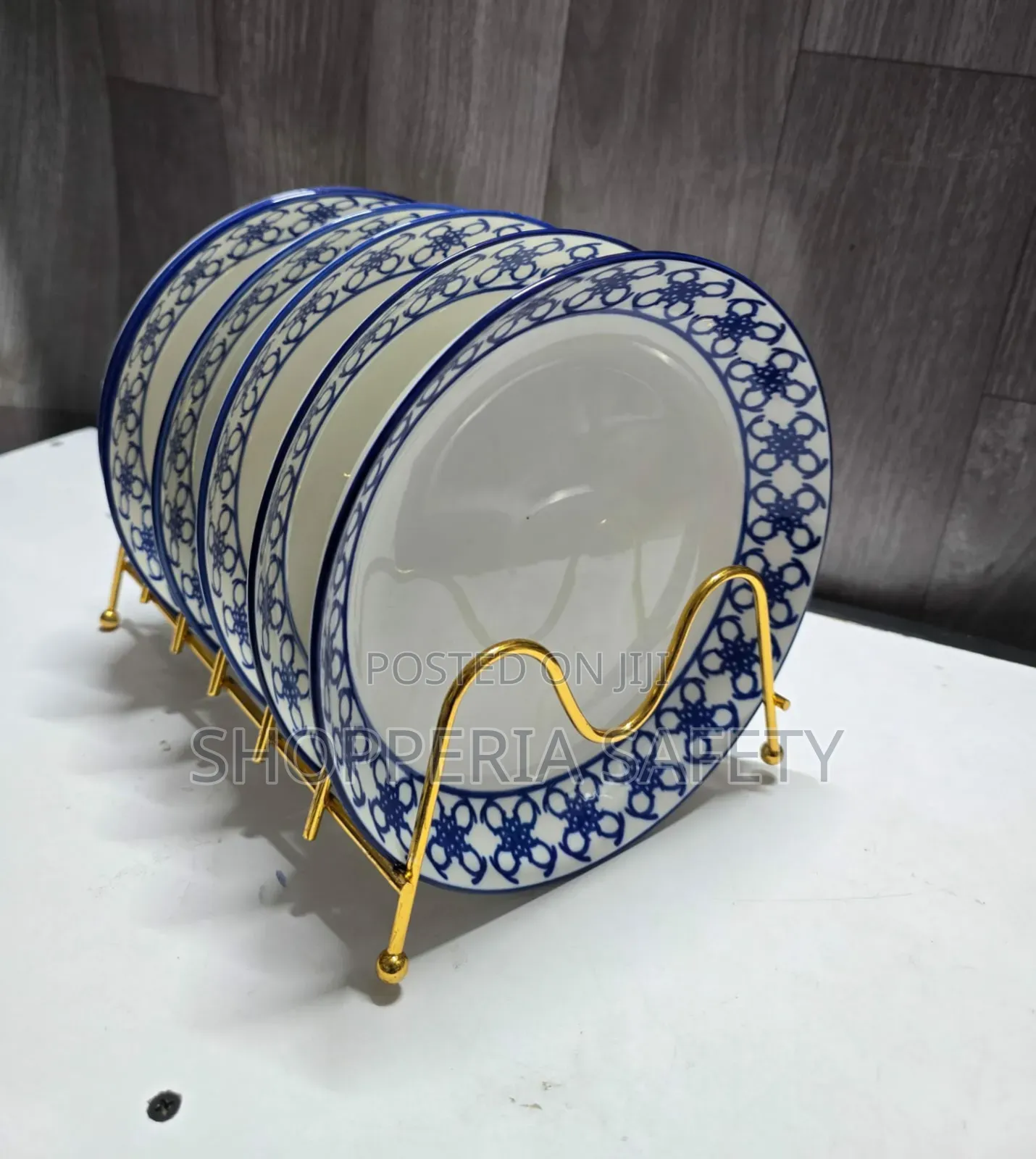 8 Inch Side Plates- Blue Printed