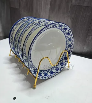 8 Inch Side Plates- Blue Printed