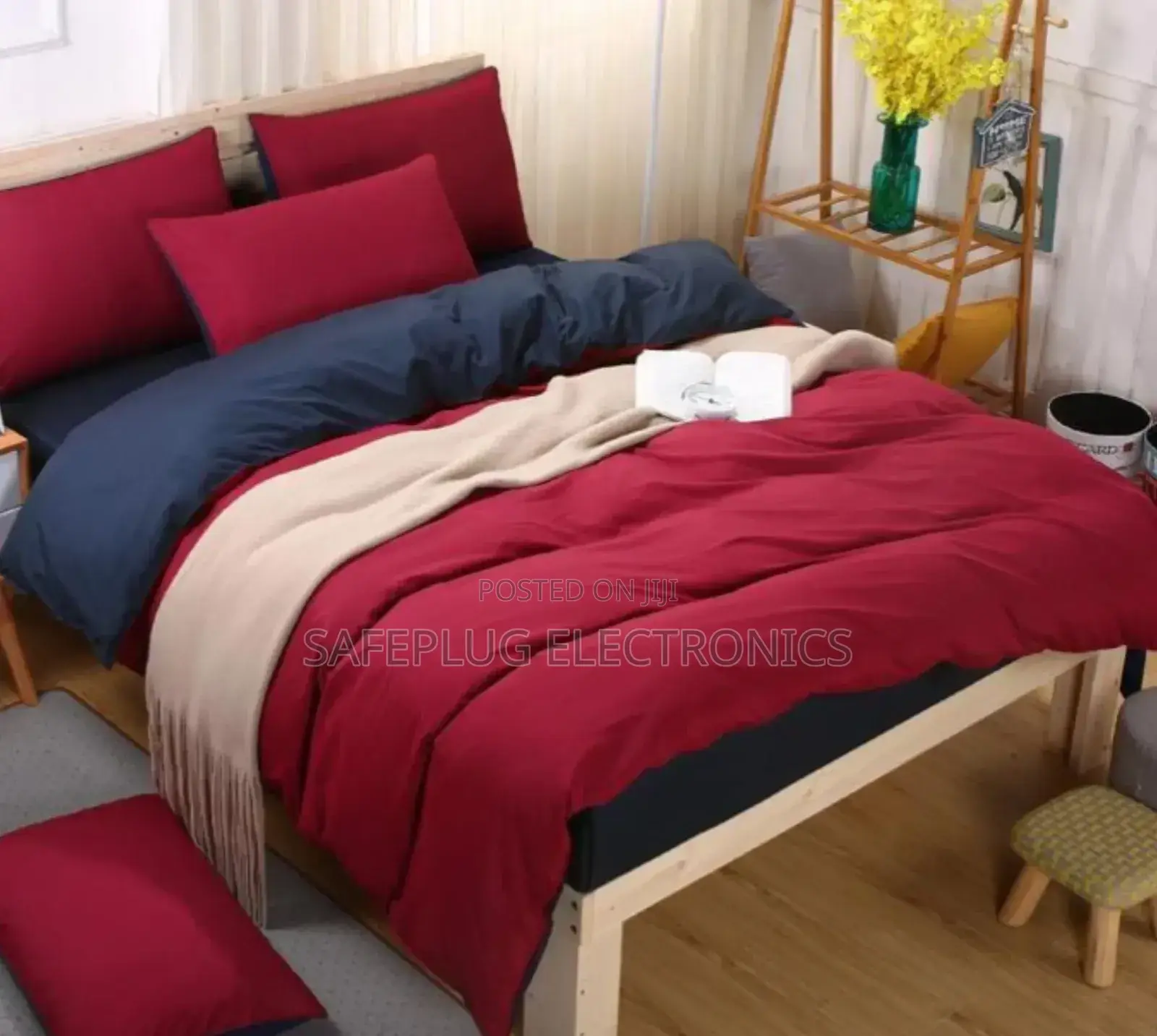 Plain Duvet 6 by 6 Double Sided Bed Covers