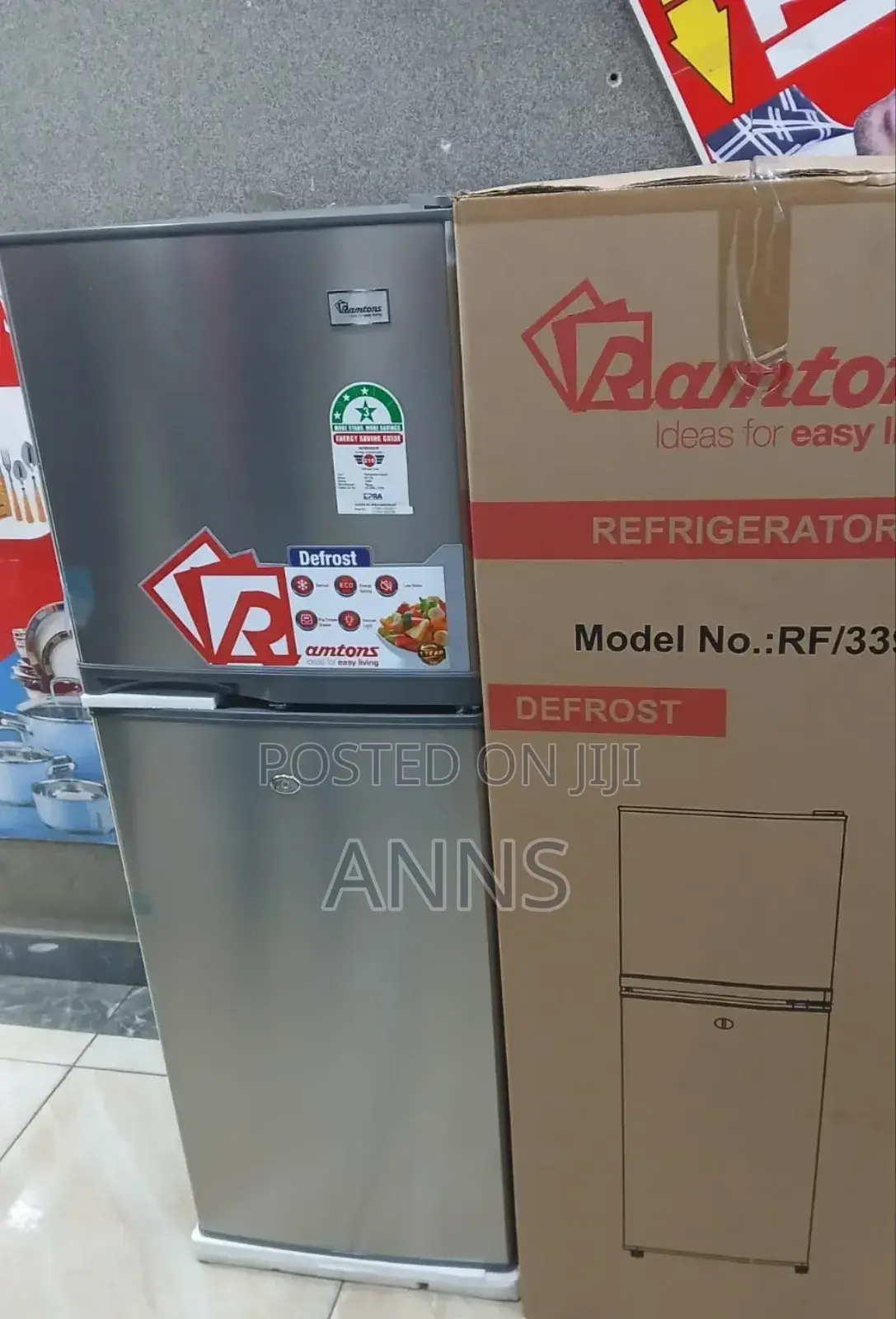 Ramtons 138L Double Door With Lock Defrost Fridge
