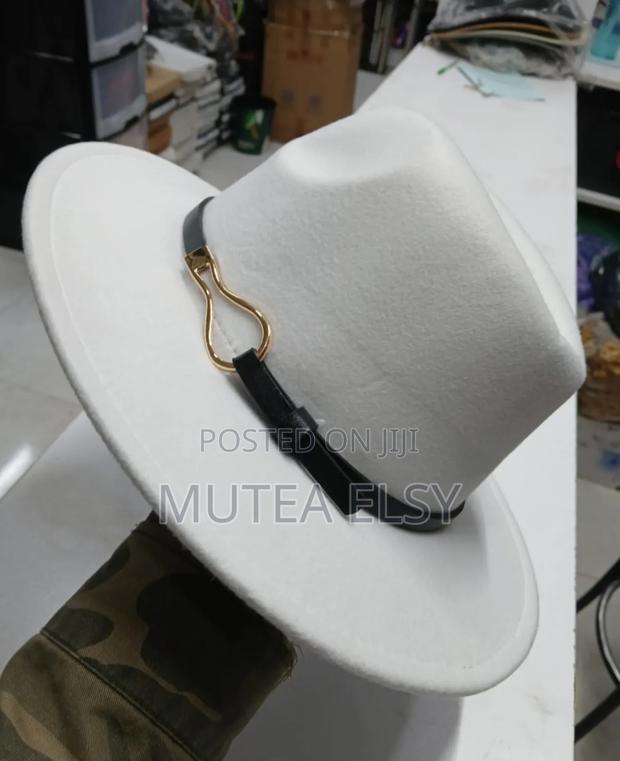 White Fedora Hats - thumbnail 2