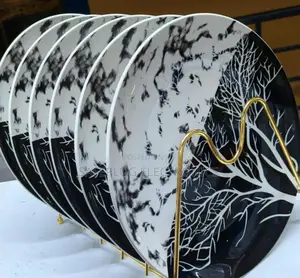 Tree Designed Dinner Plates of 6 Set