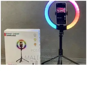 RGB Selfie Ring Light Rechargeable With a Stand