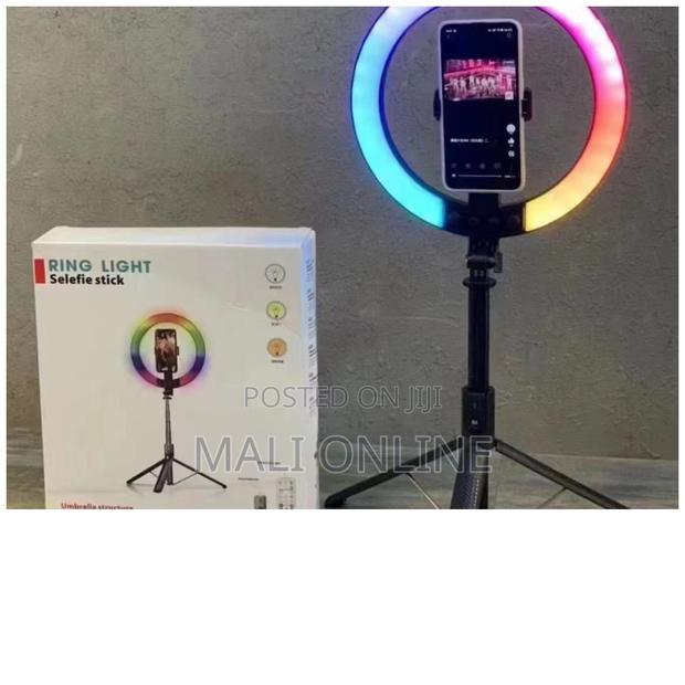 RGB Selfie Ring Light Rechargeable With a Stand - thumbnail 2