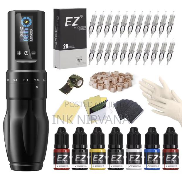 Wireless Tattoo Pen Machine Complete Kit