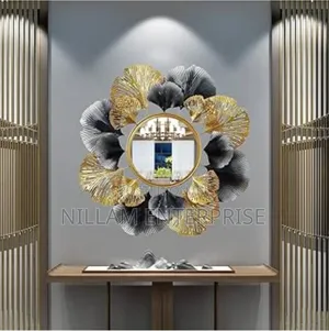 Leaf Shaped Decorative Mirror