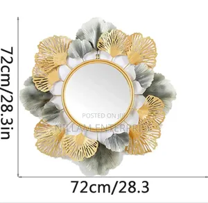 Leaf Shaped Decorative Mirror