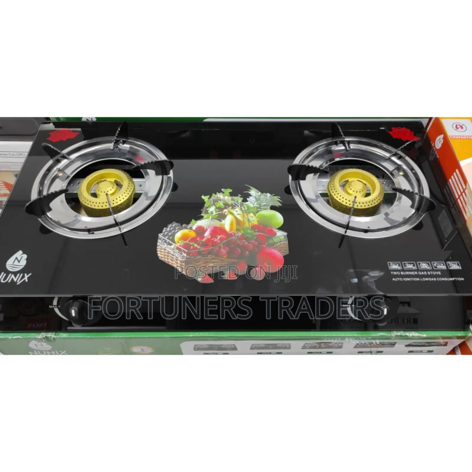Gas Table Top Glass Top 2 Burner