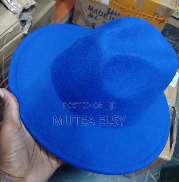 Royalblue Royalnavyblue Fedora Hats - thumbnail 3