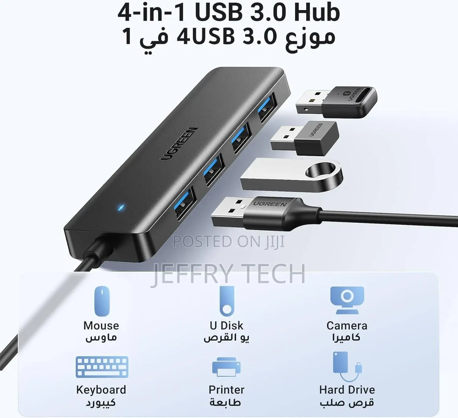 UGREEN CM219, USB Hub 4 Ports Multiport Adapter Ultra