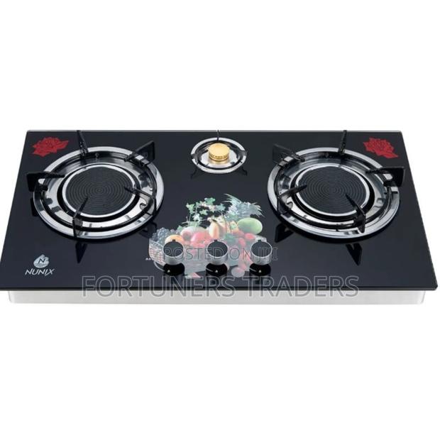 Nunix Infrared 3 Burner Glass Top
