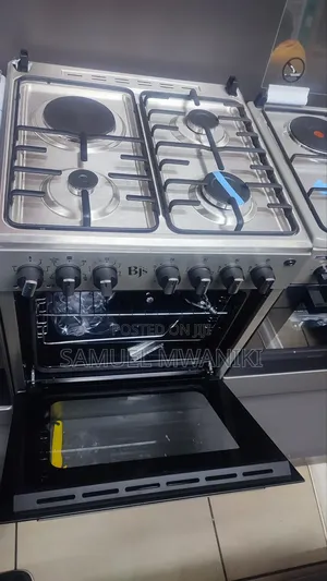 BJS 3G+1E 60x60cm Standing Cooker Stainless With Turbo Fan