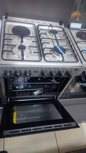 BJS 3G+1E 60x60cm Standing Cooker Stainless With Turbo Fan